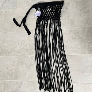 Forever 21 black swim coverup